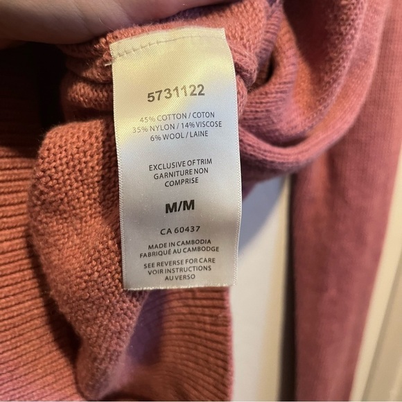 StormPack Sunice sweater Fairisle wool blend pink winter pullover women Medium - Picture 4 of 5